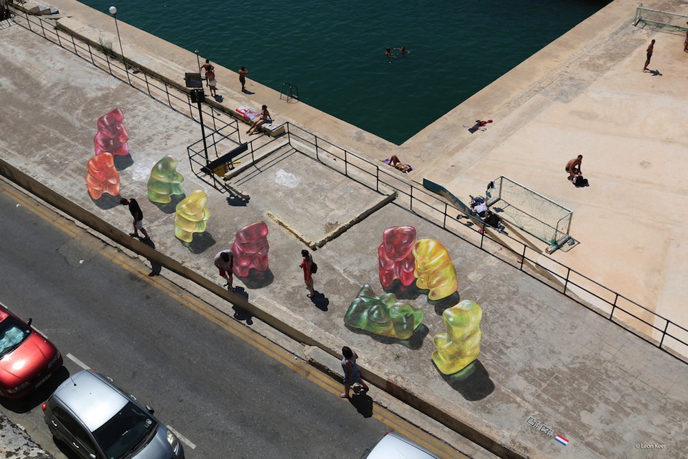 Malta festival art gummy bears